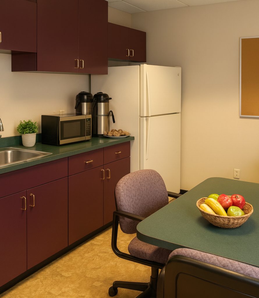 Regency Executive Offices kitchen in Lancaster, Pennsylvania